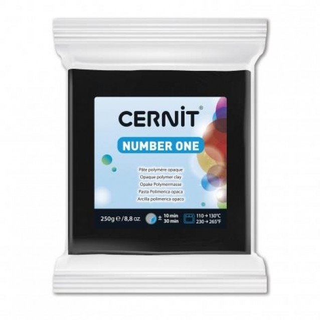 Cernit 250 gr Number One No. 100 Μαύρο 1 Cernit 250 gr Number One No. 100 Μαύρο