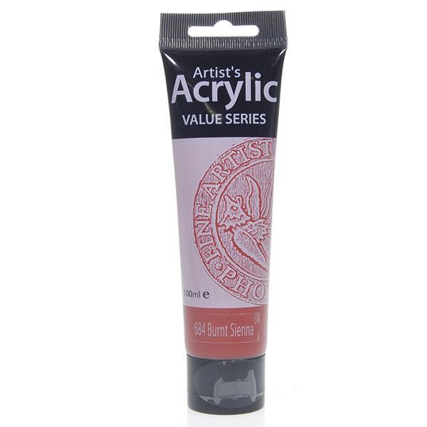Phoenix ακρυλικό χρώμα 684 burnt sienna, σωληνάριο 100ml 1 Phoenix ακρυλικό χρώμα 684 burnt sienna, σωληνάριο 100ml