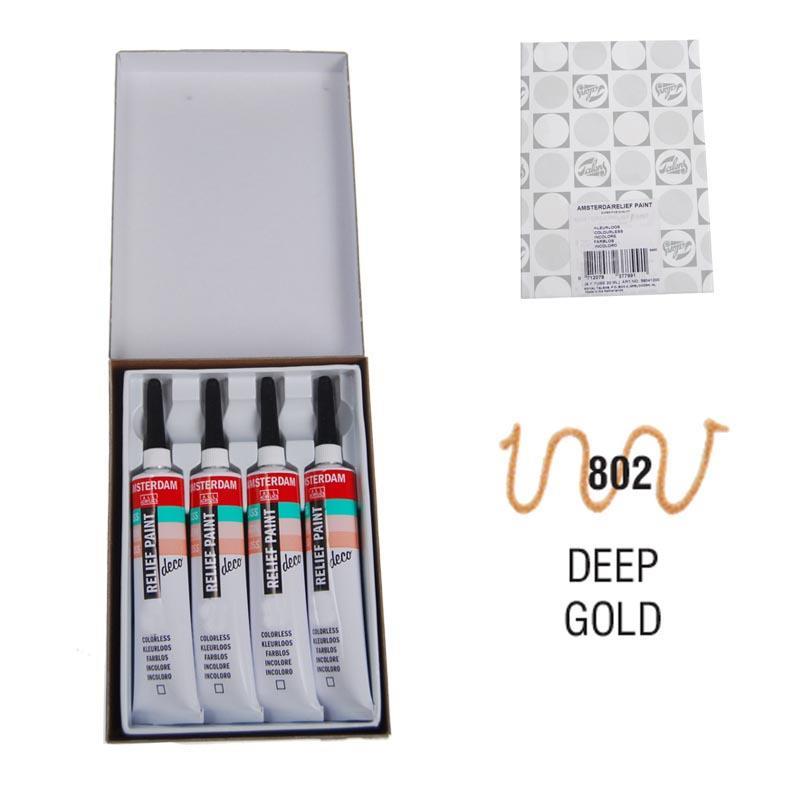 Relief 20ml Decorfin 802 light gold 1 Relief 20ml Decorfin 802 light gold