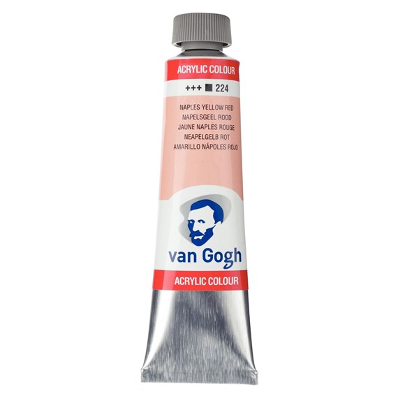 Talens van gogh ακρυλικό χρώμα 224 naples yellow red 40ml 1 Talens van gogh ακρυλικό χρώμα 224 naples yellow red 40ml