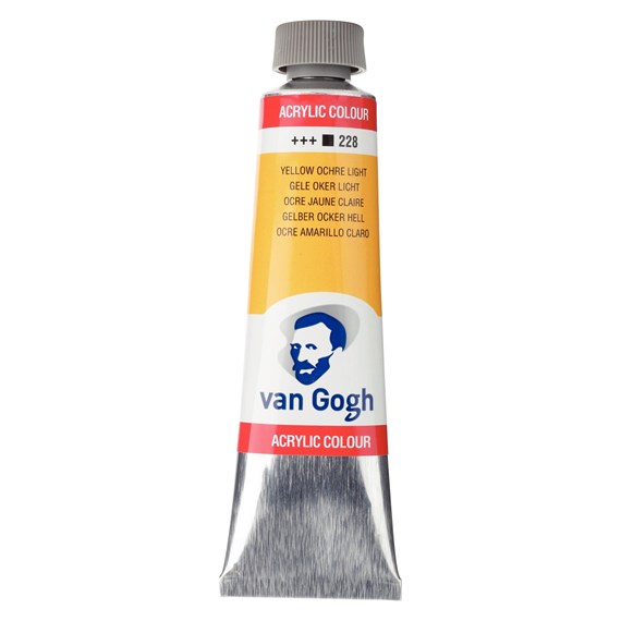 Talens van gogh ακρυλικό χρώμα 228 yellow ochre light 40ml 1 Talens van gogh ακρυλικό χρώμα 228 yellow ochre light 40ml