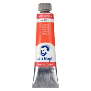 Talens van gogh ακρυλικό χρώμα 311 vermilion 40ml
