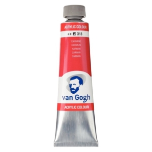 Talens van gogh ακρυλικό χρώμα 318 carmine 40ml