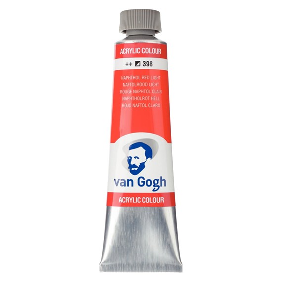 Talens van gogh ακρυλικό χρώμα 398 naphthol red light 40ml 1 Talens van gogh ακρυλικό χρώμα 398 naphthol red light 40ml