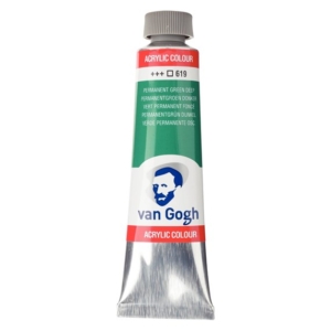 Talens van gogh ακρυλικό χρώμα 619 Permanent Green Deep 40ml