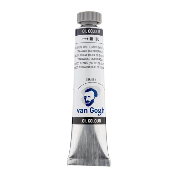 Talens van gogh χρώμα λαδιού 105 titanium white 20ml 1 Talens van gogh χρώμα λαδιού 105 titanium white 20ml