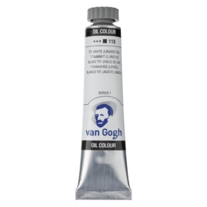 Talens van gogh χρώμα λαδιού 118 Titanium White (Linseed Oil) 20ml