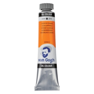 Talens van gogh χρώμα λαδιού 211 cadmium orange 20ml