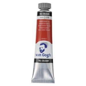 Talens van gogh χρώμα λαδιού 378 transparent oxide red 20ml