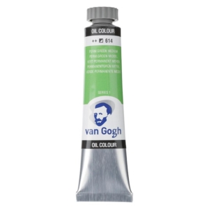 Talens van gogh χρώμα λαδιού 614 permanent green medium 20ml