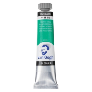 Talens van gogh χρώμα λαδιού 615 permanent green medium 20ml