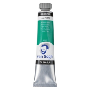 Talens van gogh χρώμα λαδιού 675 phthalo green 20ml