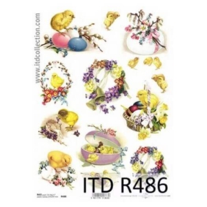 Ριζόχαρτο πασχαλινό ITD Collection, 21x29cm, R486