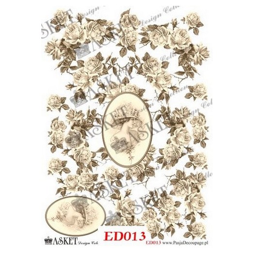 Χαρτί Decoupage Asket 30x40cm, ED013 1 Χαρτί Decoupage Asket 30x40cm, ED013