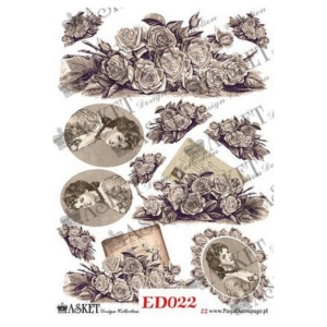 Χαρτί Decoupage Asket 30x40cm, ED022