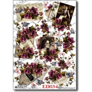 Χαρτί Decoupage Asket 30x40cm, ED034