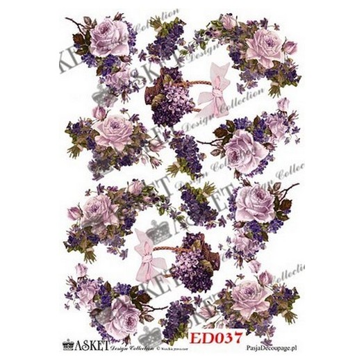 Χαρτί Decoupage Asket 30x40cm, ED037 1 Χαρτί Decoupage Asket 30x40cm, ED037