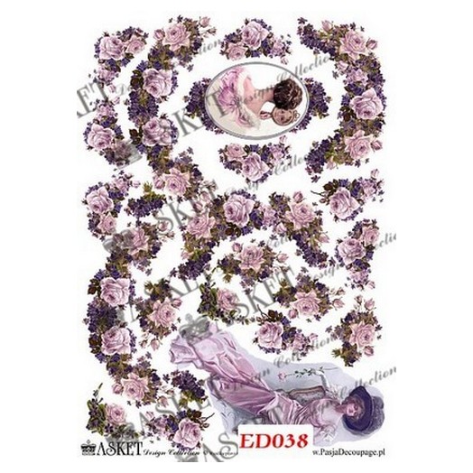 Χαρτί Decoupage Asket 30x40cm, ED038 1 Χαρτί Decoupage Asket 30x40cm, ED038