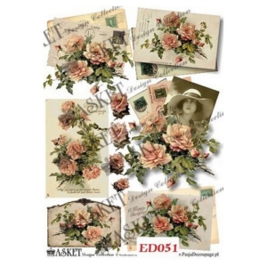 Χαρτί Decoupage Asket 30x40cm, ED051