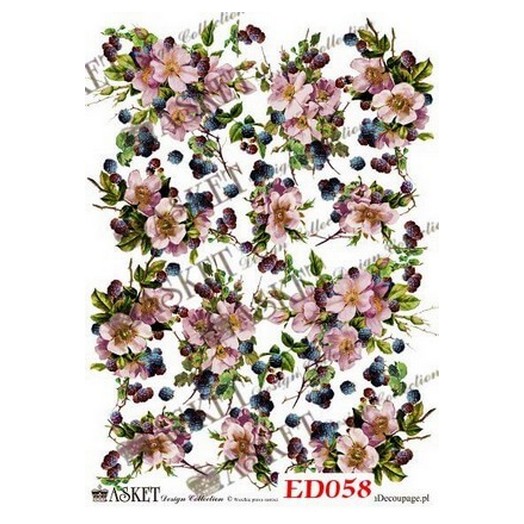 Χαρτί Decoupage Asket 30x40cm, ED058 1 Χαρτί Decoupage Asket 30x40cm, ED058