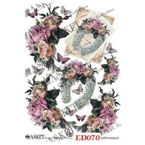Χαρτί Decoupage Asket 30x40cm, ED070
