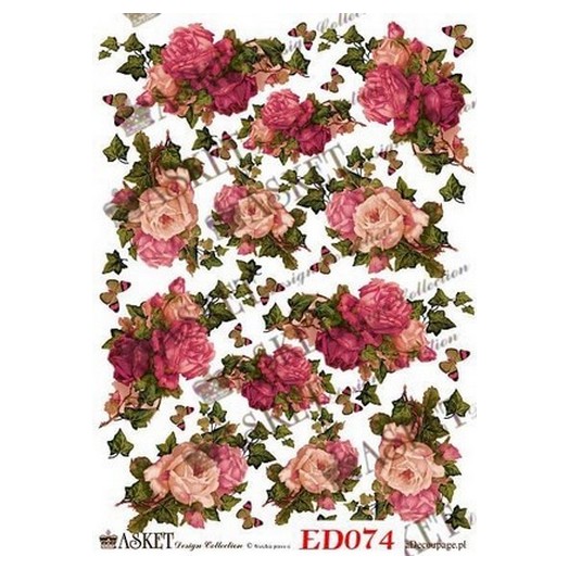 Χαρτί Decoupage Asket 30x40cm, ED074 1 Χαρτί Decoupage Asket 30x40cm, ED074