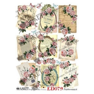 Χαρτί Decoupage Asket 30x40cm, ED079