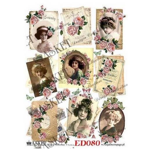 Χαρτί Decoupage Asket 30x40cm, ED080 1 Χαρτί Decoupage Asket 30x40cm, ED080