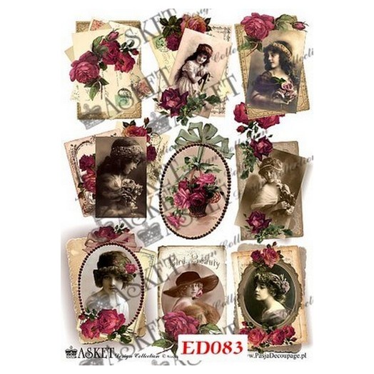 Χαρτί Decoupage Asket 30x40cm, ED083 1 Χαρτί Decoupage Asket 30x40cm, ED083