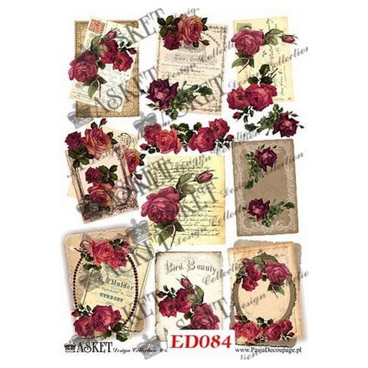 Χαρτί Decoupage Asket 30x40cm, ED084 1 Χαρτί Decoupage Asket 30x40cm, ED084