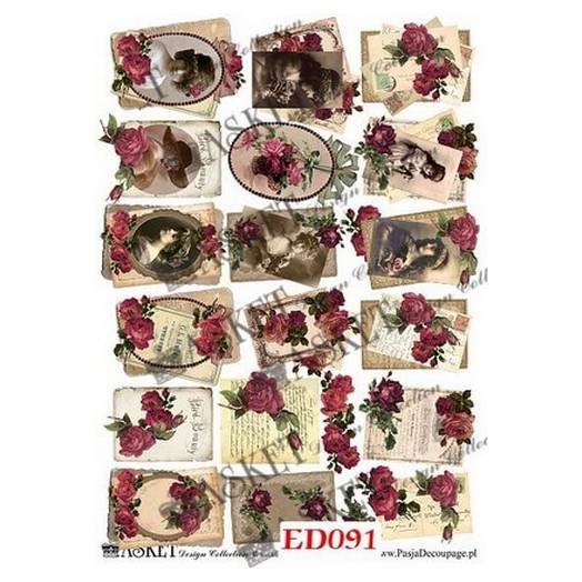 Χαρτί Decoupage Asket 30x40cm, ED091 1 Χαρτί Decoupage Asket 30x40cm, ED091