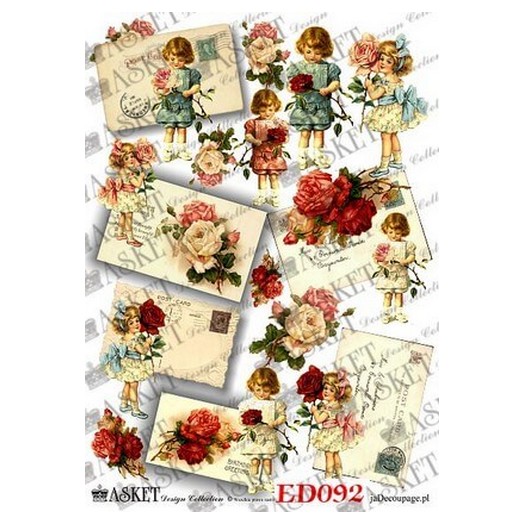 Χαρτί Decoupage Asket 30x40cm, ED092 1 Χαρτί Decoupage Asket 30x40cm, ED092