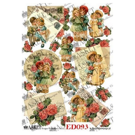 Χαρτί Decoupage Asket 30x40cm, ED093 1 Χαρτί Decoupage Asket 30x40cm, ED093