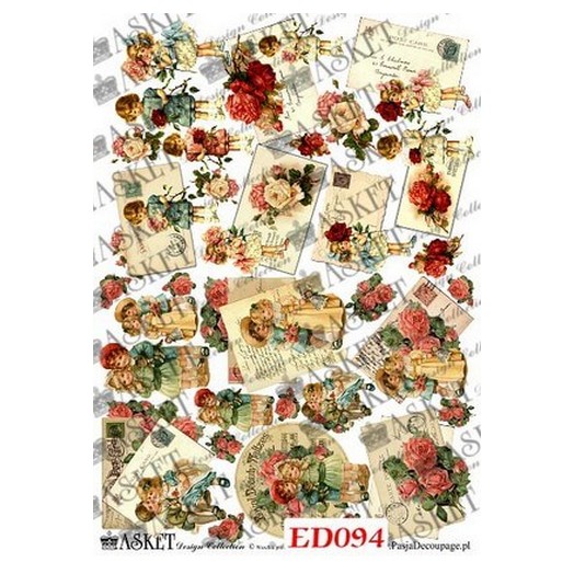 Χαρτί Decoupage Asket 30x40cm, ED094 1 Χαρτί Decoupage Asket 30x40cm, ED094
