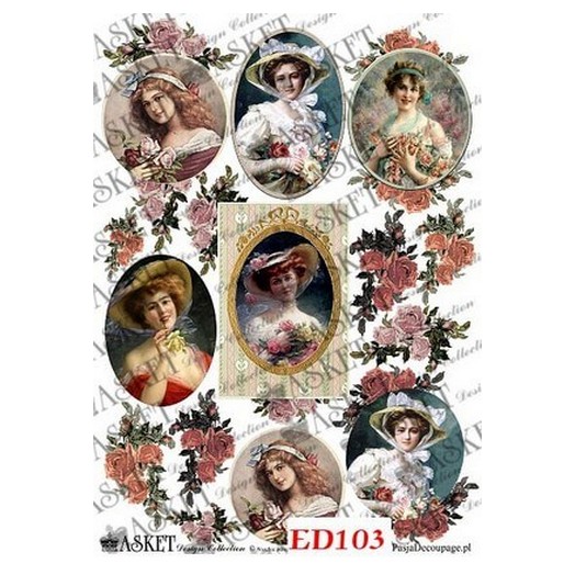 Χαρτί Decoupage Asket 30x40cm, ED103 1 Χαρτί Decoupage Asket 30x40cm, ED103