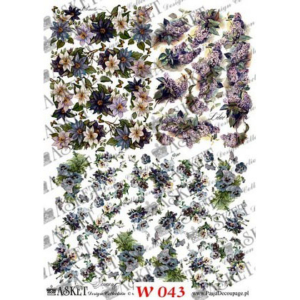 Χαρτί Decoupage Asket 30x40cm, W043