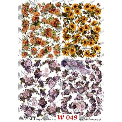 Χαρτί Decoupage Asket 30x40cm, W049 1 Χαρτί Decoupage Asket 30x40cm, W049