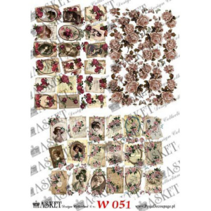 Χαρτί Decoupage Asket 30x40cm, W051