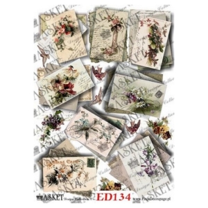 Χαρτί Decoupage Asket 30x40cm, ED134