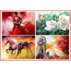 Ριζόχαρτo MONDO για Ντεκουπάζ 30x40cm, V384G