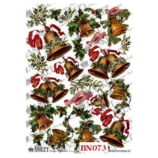 Χαρτί Decoupage Asket 30x40cm, Christmas, BN073 1 Χαρτί Decoupage Asket 30x40cm, Christmas, BN073