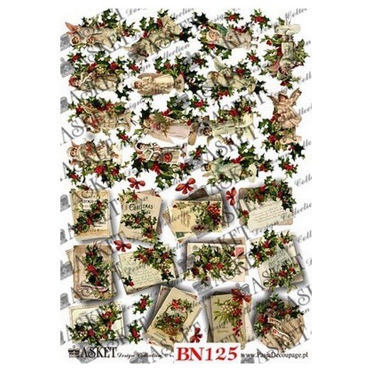 Χαρτί Decoupage Asket 30x40cm, Christmas, BN125 1 Χαρτί Decoupage Asket 30x40cm, Christmas, BN125