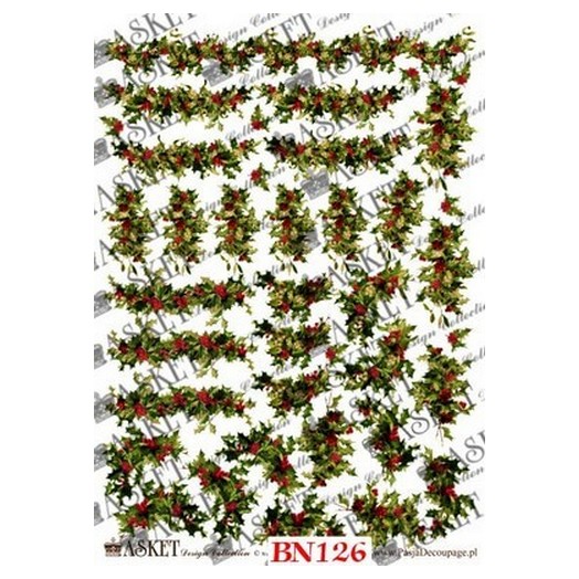 Χαρτί Decoupage Asket 30x40cm, Christmas, BN126 1 Χαρτί Decoupage Asket 30x40cm, Christmas, BN126
