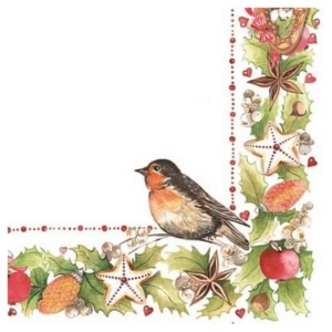 Χαρτοπετσέτα για Decoupage, Χριστουγεννιάτικη 33x33cm, 1τεμ. SDGW009001