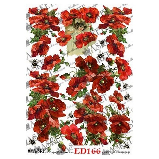 Χαρτί Decoupage Asket 30x40cm, ED166 1 Χαρτί Decoupage Asket 30x40cm, ED166