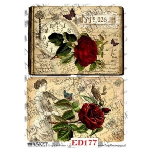 Χαρτί Decoupage Asket 30x40cm, ED177