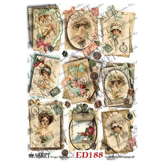 Χαρτί Decoupage Asket 30x40cm, ED188 1 Χαρτί Decoupage Asket 30x40cm, ED188