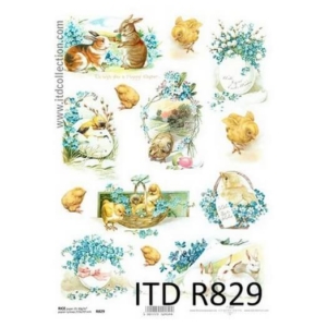 Ριζόχαρτο πασχαλινό ITD Collection, 21x29cm, R829