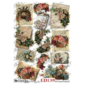 Χαρτί Decoupage Asket 30x40cm, ED139