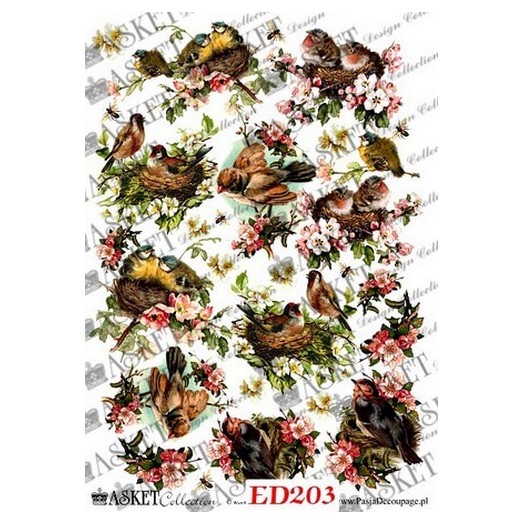 Χαρτί Decoupage Asket 30x40cm, ED203 1 Χαρτί Decoupage Asket 30x40cm, ED203